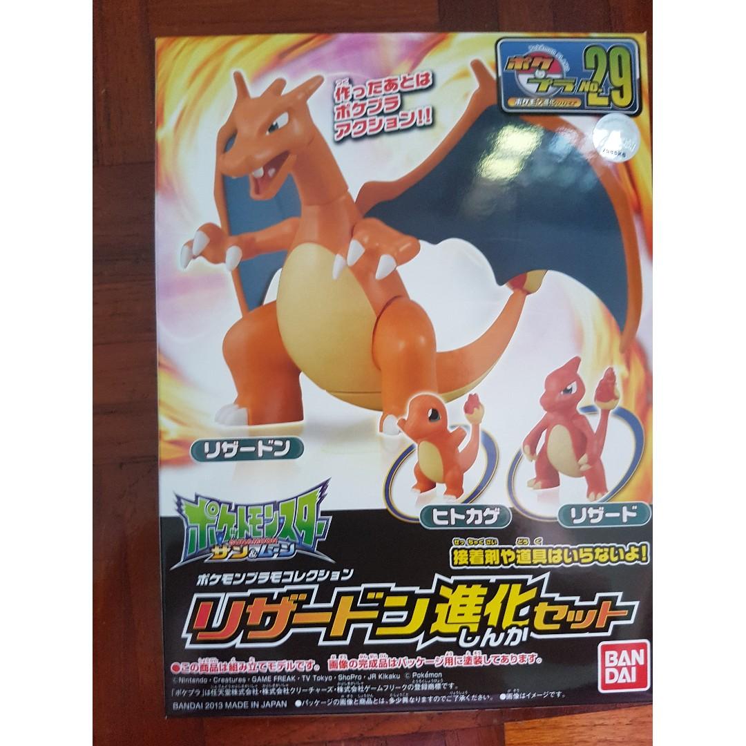 Lizardon Charizard Set Bandai Pokemon Model Kit Toys Games Bricks Figurines On Carousell