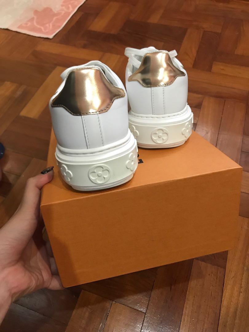 louis vuitton time out sneaker gold