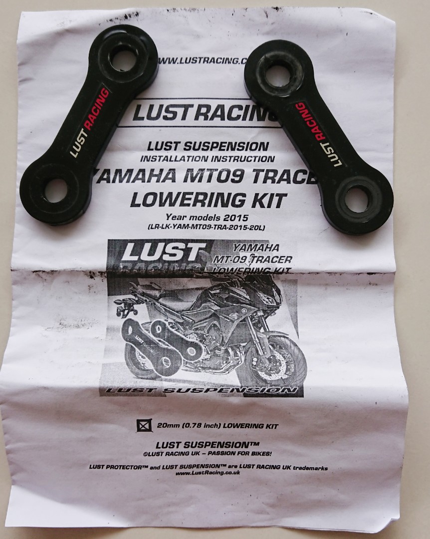 Lust Racing Lowering Kit for MT09, Motorcycles, Motorcycle Accessories