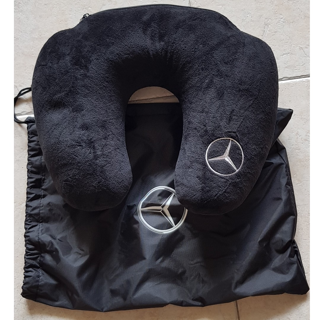 Mercedes Benz Travel Neck Pillow Hobbies Toys Travel Travel Essentials Accessories on Carousell