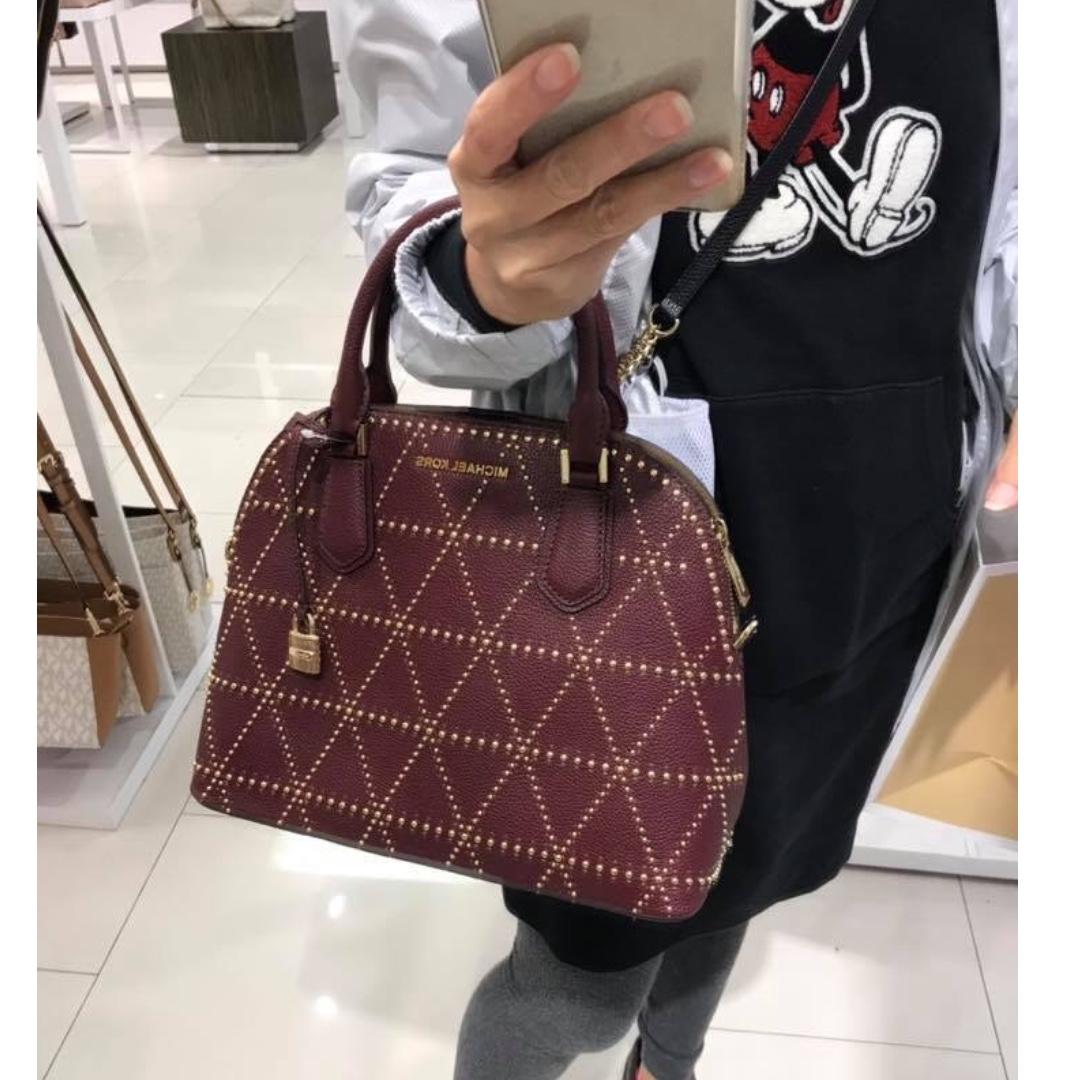 michael kors adele dome satchel