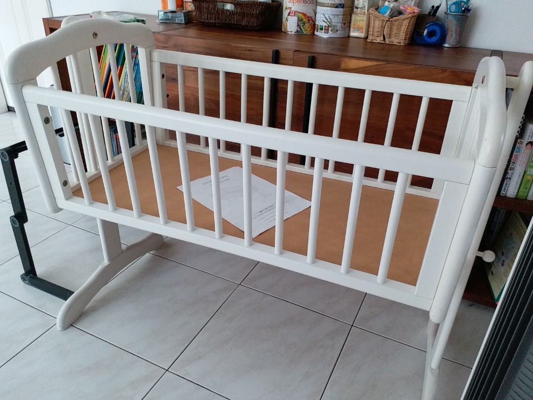 Mothercare swinging crib cot bedside co sleeper bassinet Babies Kids Baby Nursery Kids Furniture Cots Cribs on Carousell