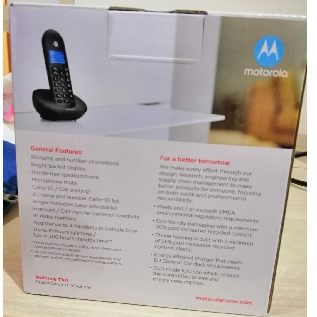 Motorola T101 Digital Cordless Telephone, Mobile Phones & Gadgets