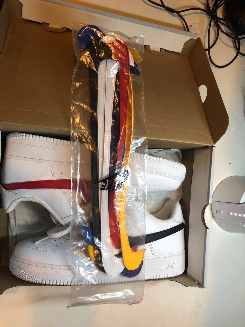 Nike Air Force 1 swoosh pack white