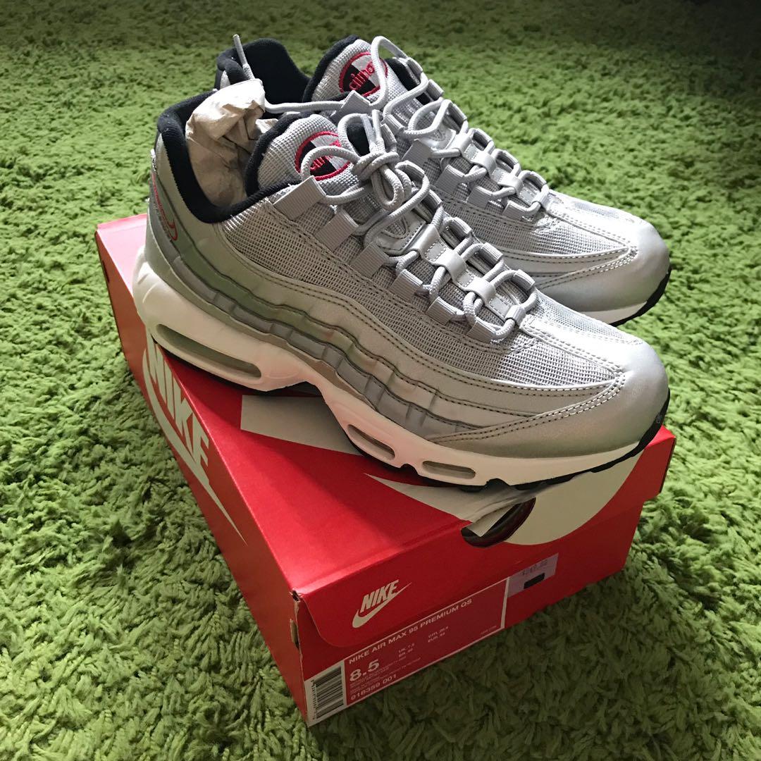 Nike Air Max 95 Silver Bullet Men S Fashion Footwear Sneakers On Carousell