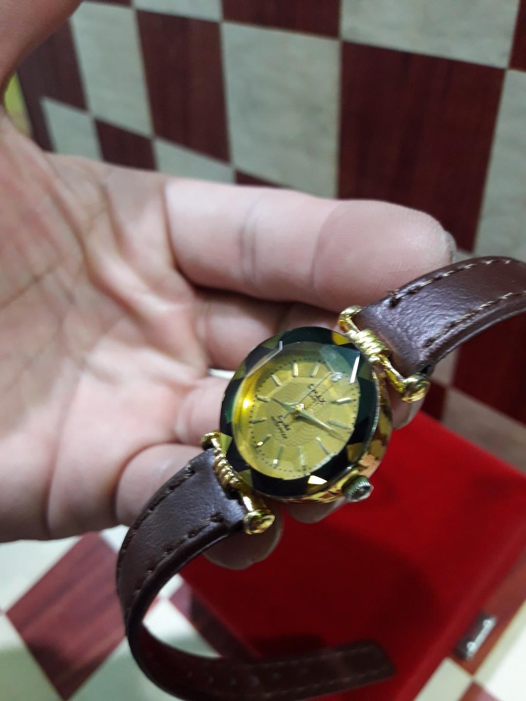 Omax watch 18k hotsell gold plated