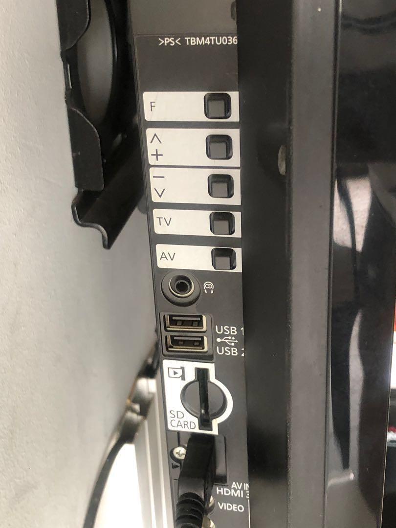 Panasonic Viera 42 inch TV with wall mounting stand. Model number