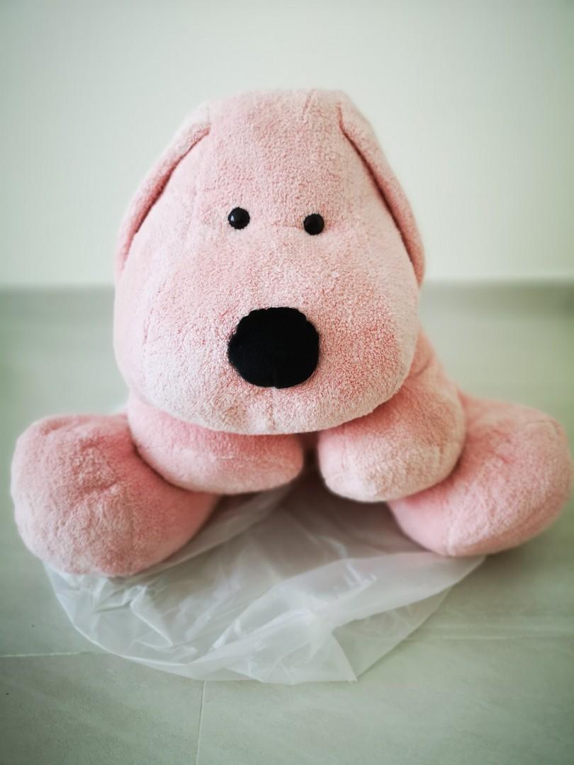 pink dog soft toy