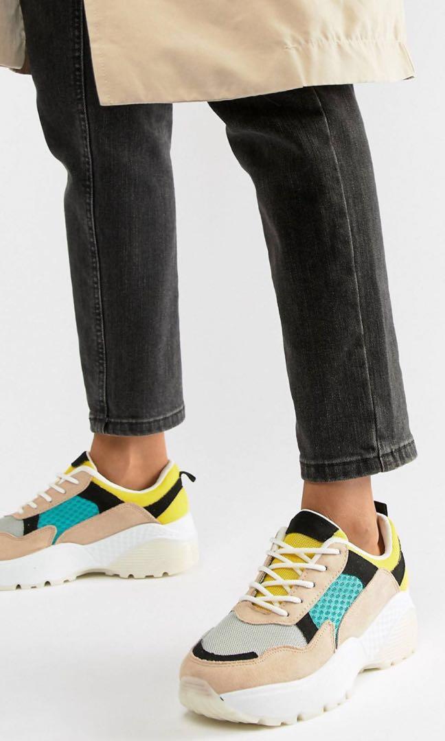 Qupid Chunky Trainers, Women's Fashion 