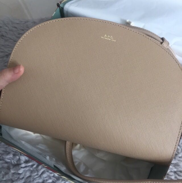 Apc half discount moon bag beige