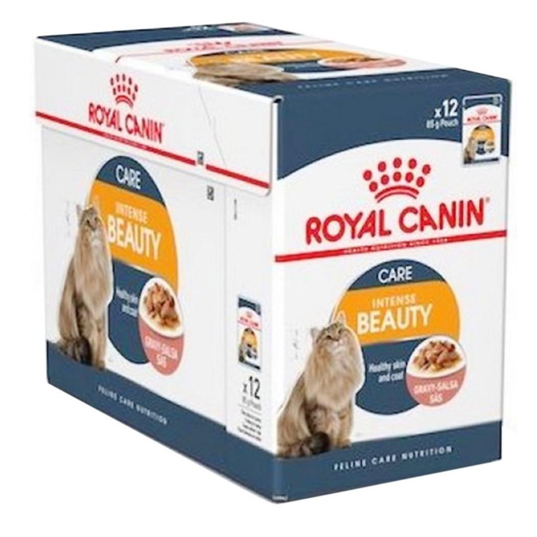 Royal Canin Feline Intense Beauty Wet Pouches Cat Food 12pcs Pet Supplies For Cats Cat Food On Carousell