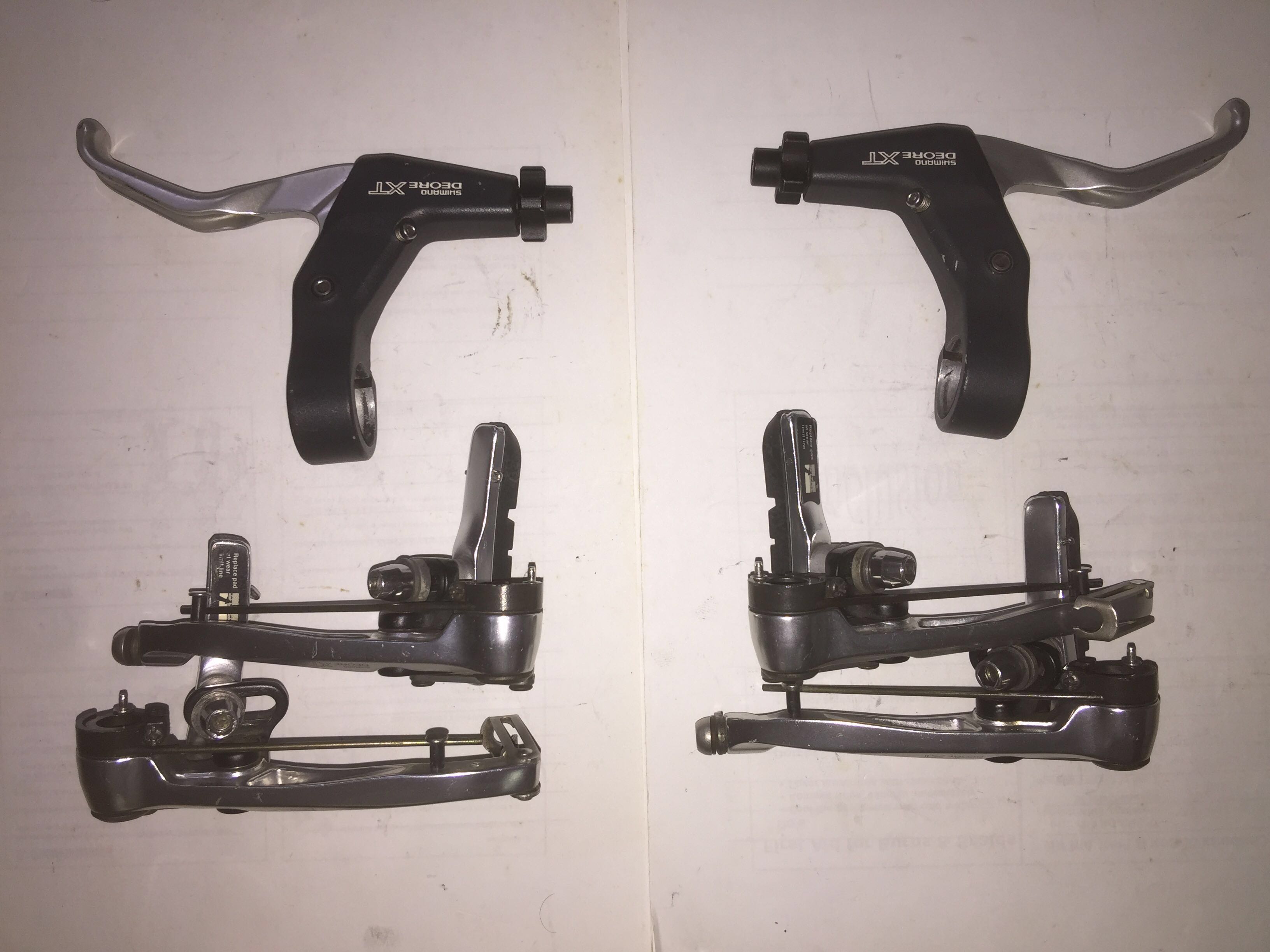 shimano deore xt brake set