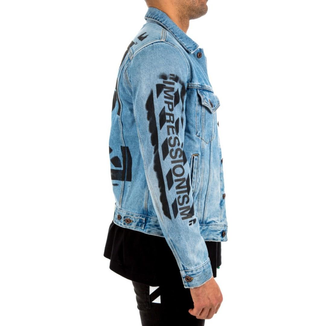 Off white top denim jacket ss19