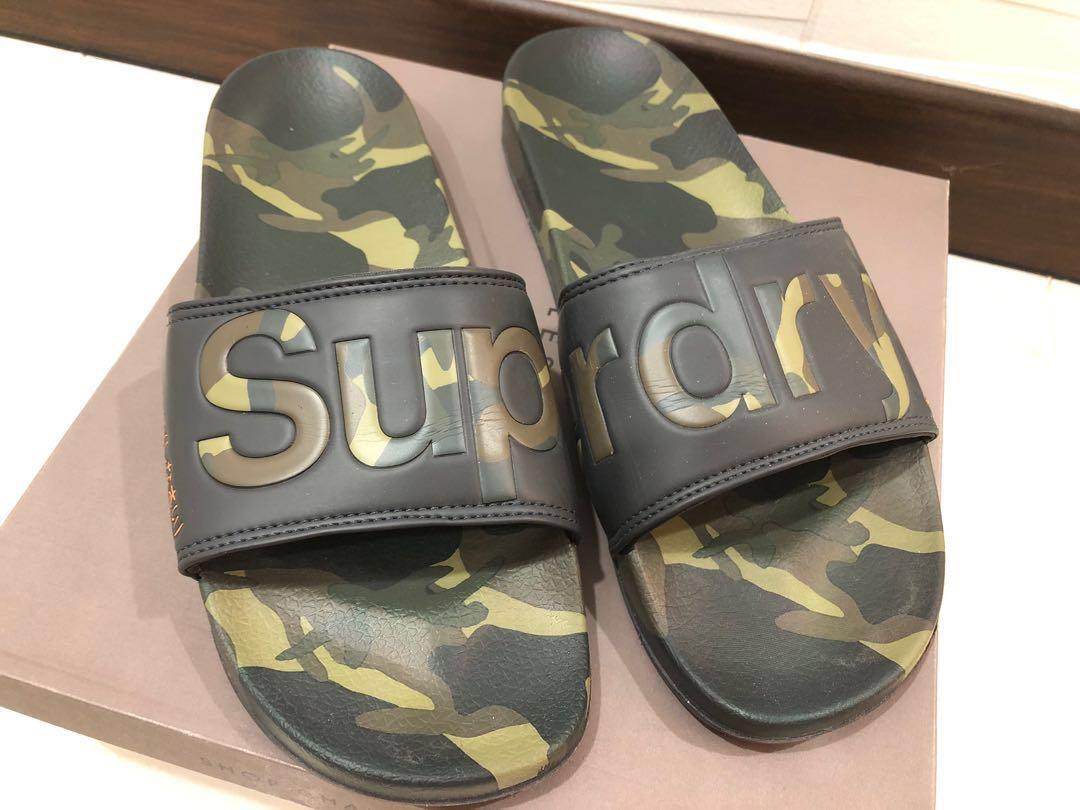 superdry camo slippers
