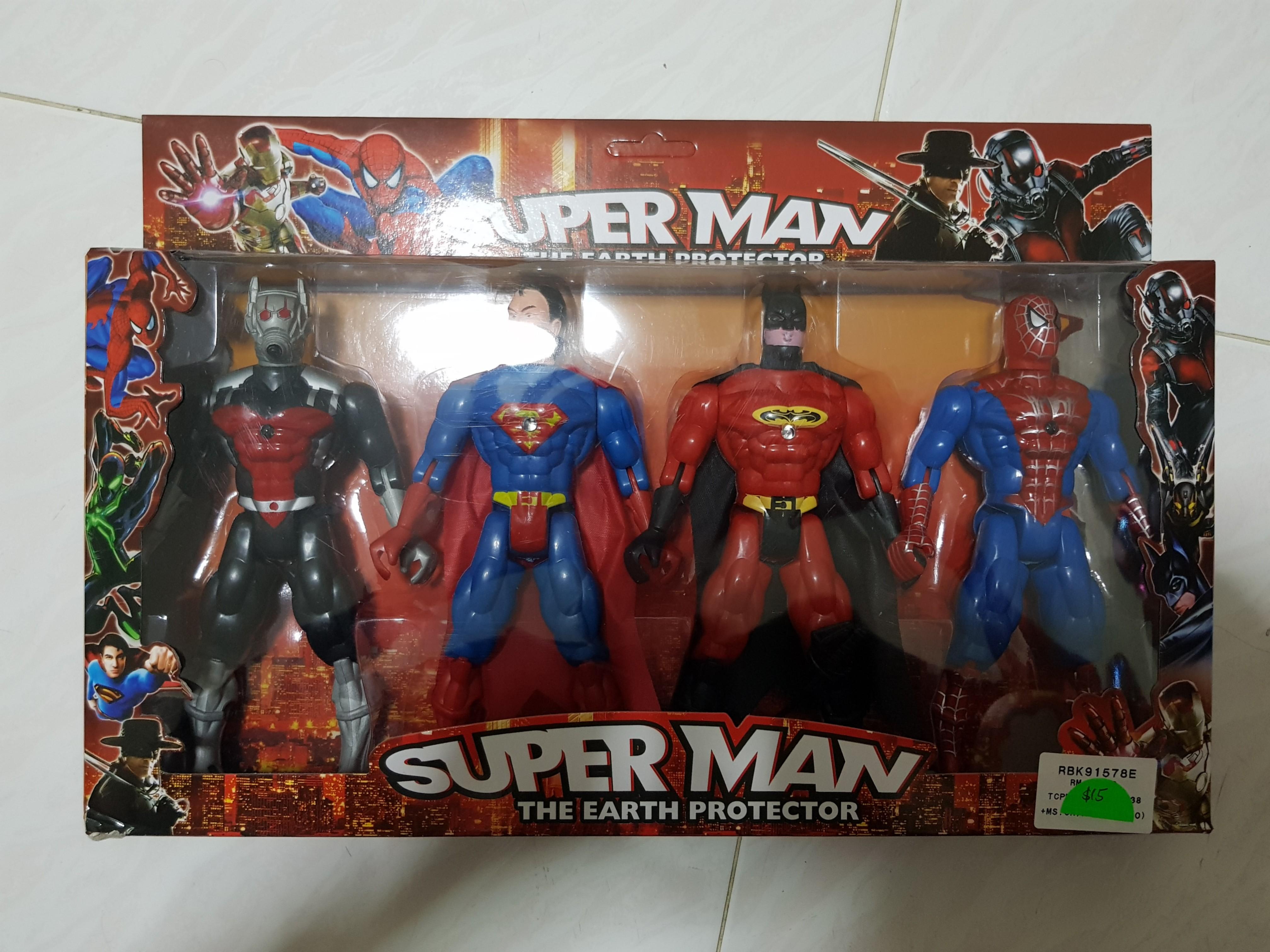 batman and spiderman action figures