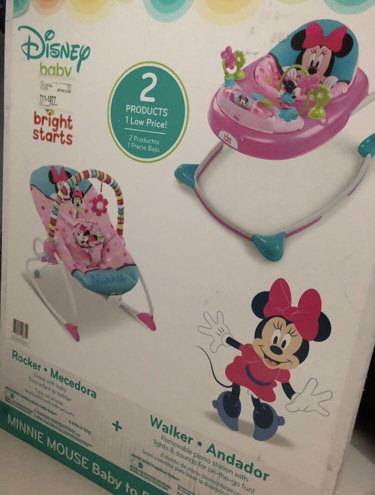 minnie mouse walker and rocker