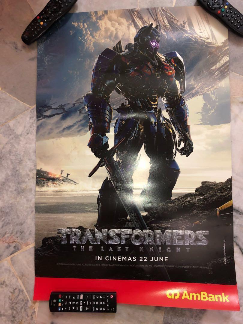Transformer The Last Knight poster, Hobbies & Toys, Collectibles