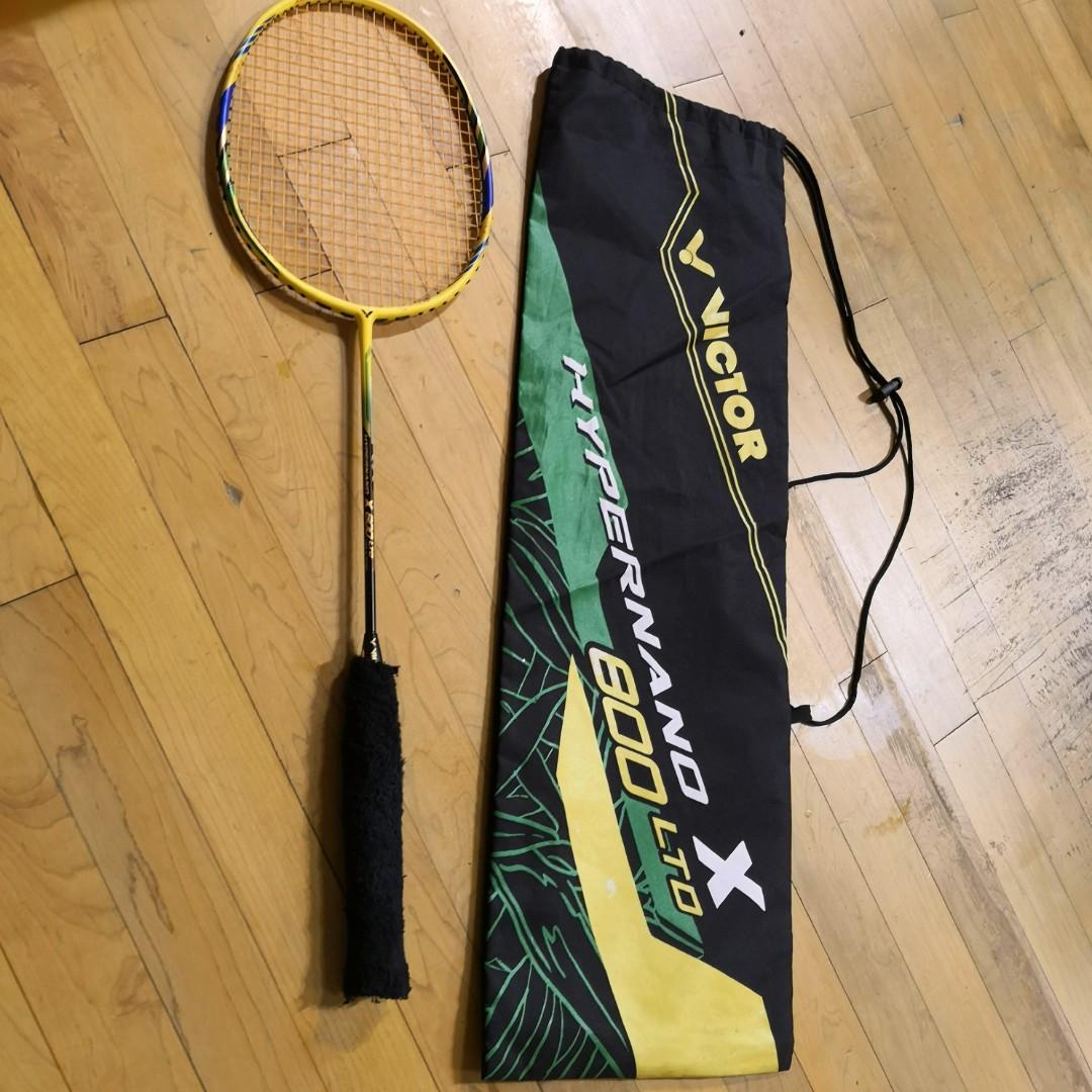 victor hypernano x 800 ltd power badminton racket