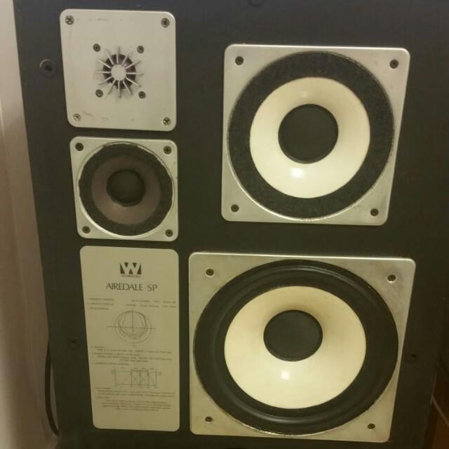 Wharfedale airedale best sale vintage speakers