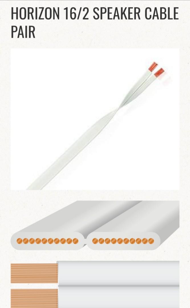 WIREWORLD Speaker Cable USA, Audio, Soundbars, Speakers & Amplifiers on