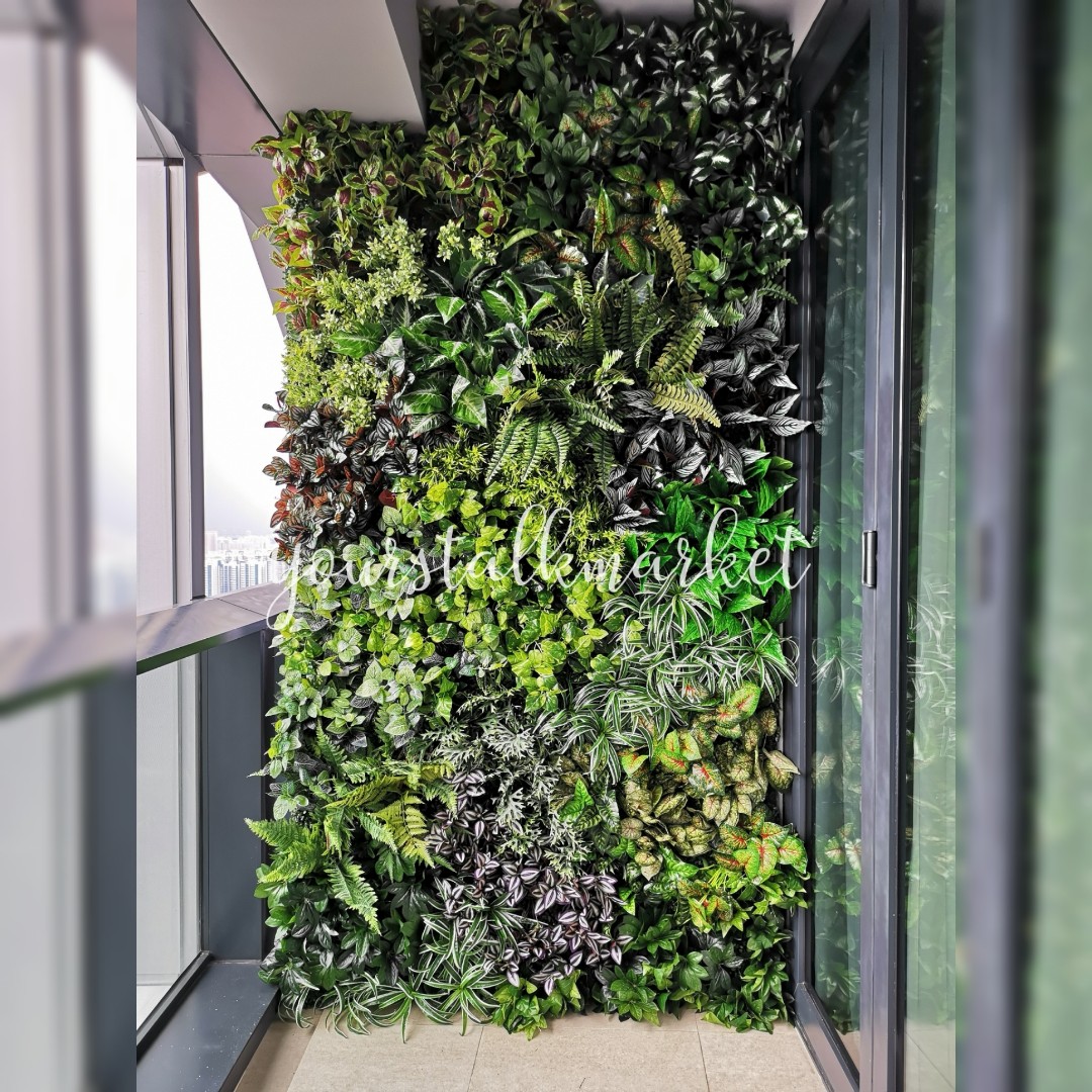 Yourstalkmarket Artificial Vertical Plant Wall Turf Fake