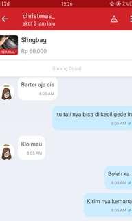 Testimoni, ini barteran ya sist 😊