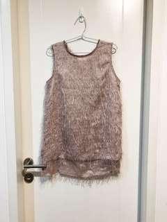 Zara fur top