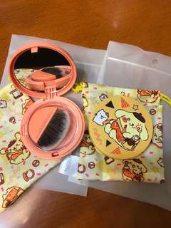 100% new 布甸狗美妝鏡盒連胭脂掃64234002428289110