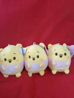 Xmas gifts - UFUFY Winnie the pooh tsum tsum plush (with keychain)