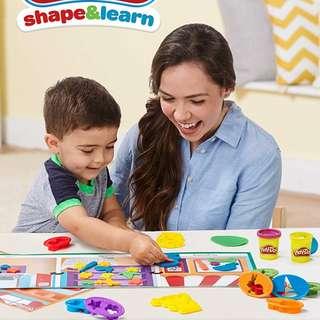 Play-Doh Shape and Learn Colors and Shapes