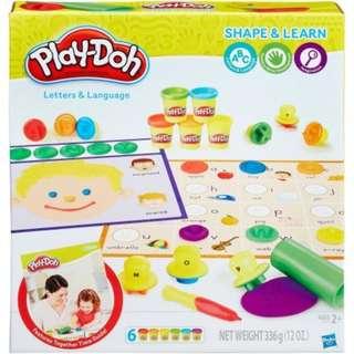 Play-Doh Play and Learn set Shapes (Letters Set)