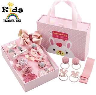 Korea Trendy Kids Girls Hair Accessories/ Hairpin Gift Set Drawer Packing Design A054