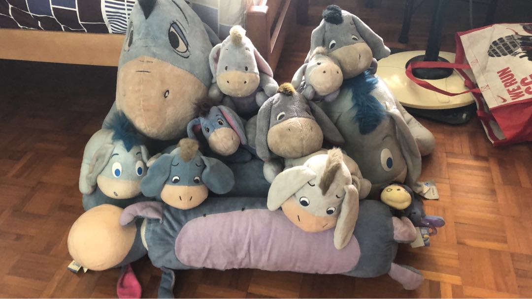 A family of Eeyore stuff toys Hobbies Toys Toys Games on
