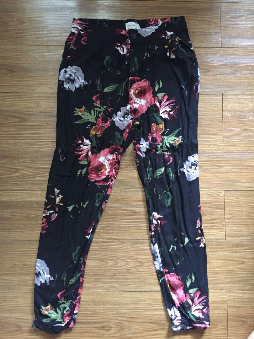 Fitch Floral Pants Garterized 