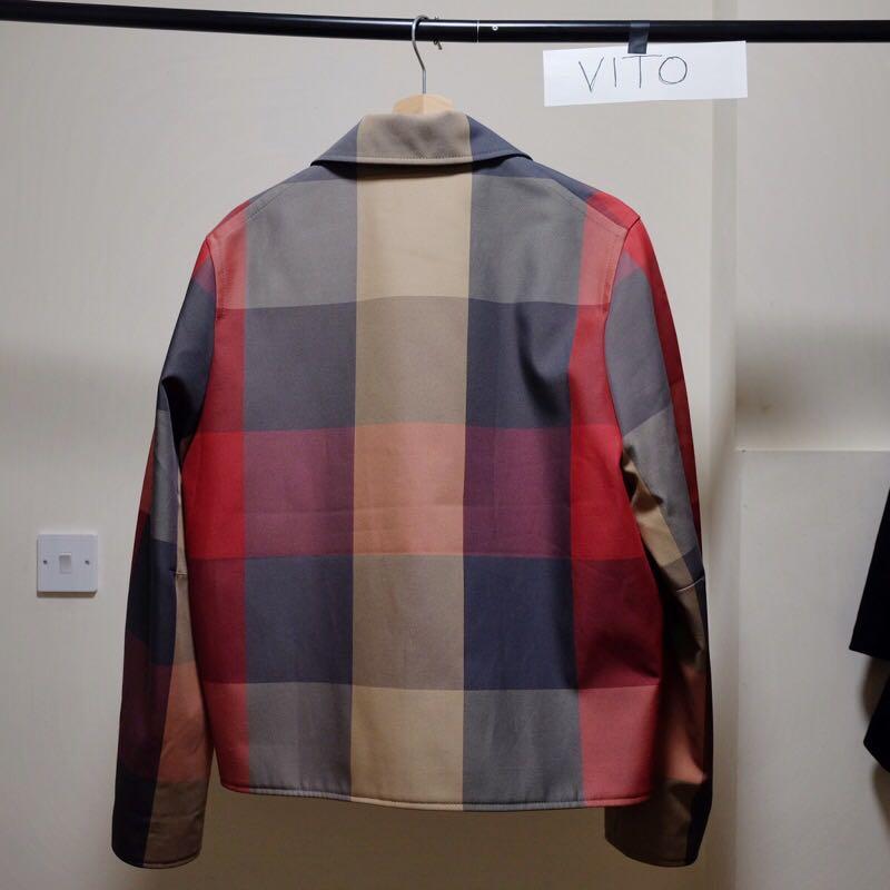 Acne studios miles check jacket deals