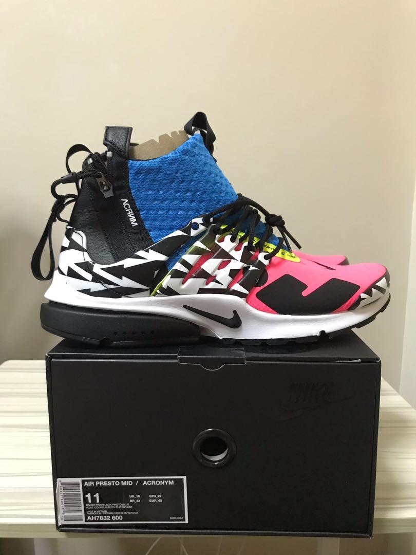 Acronym presto racer shop pink on feet