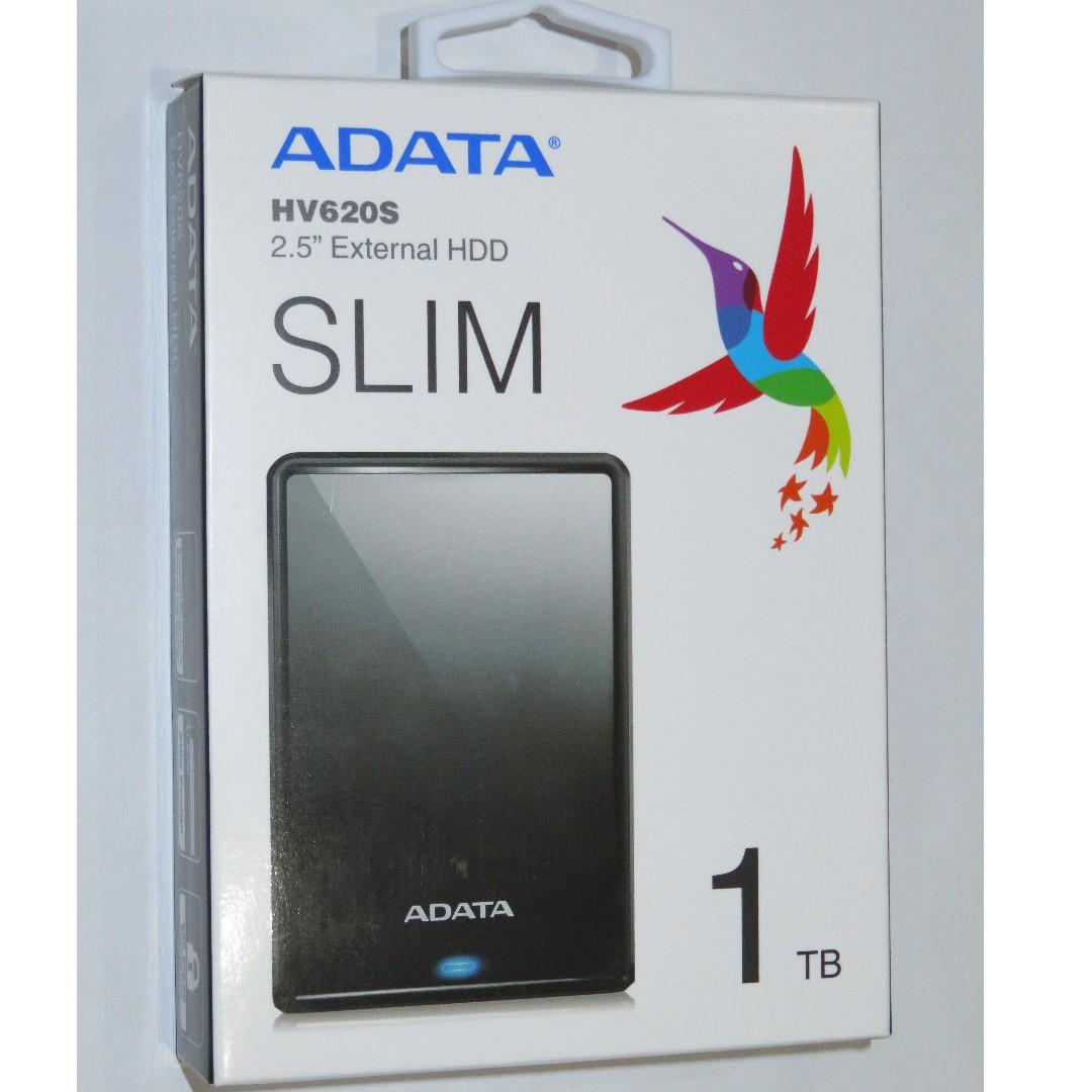 Adata Hv620s Slim 1 Tb 2 5 External Hdd Harddisk Enclosure Computers Tech Parts Accessories Hard Disks Thumbdrives On Carousell
