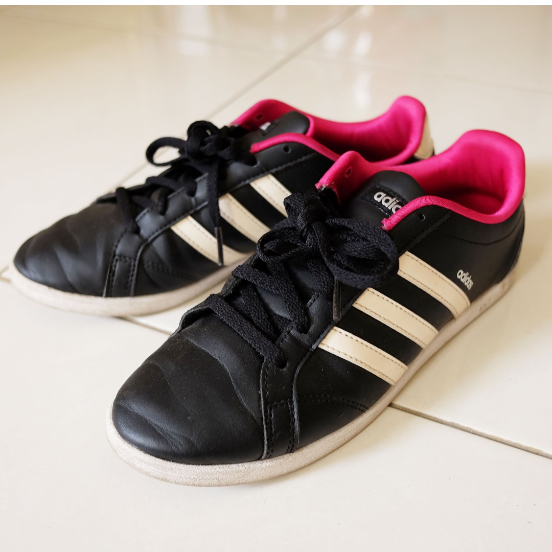 adidas neo black and pink