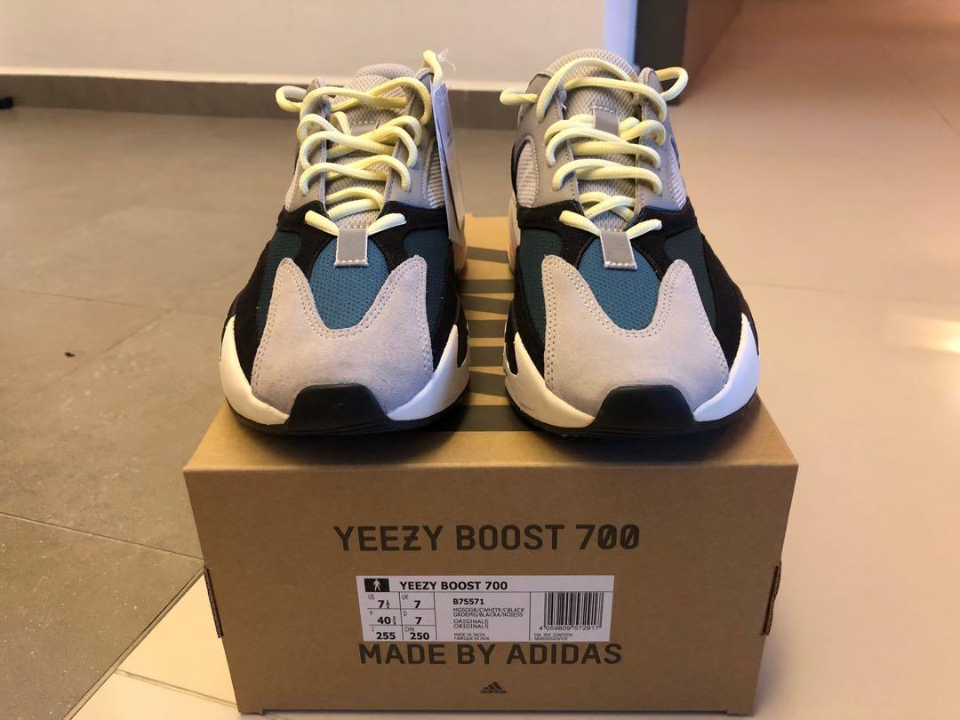 Adidas Yeezy Boost 700 Wave Runner Size UK 7 US7.5 Men s Fashion Footwear Sneakers on Carousell