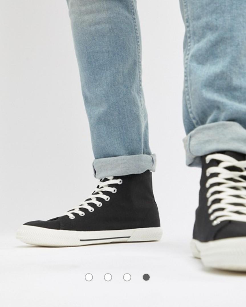 ASOS DESIGN Wide Fit high top lace up 