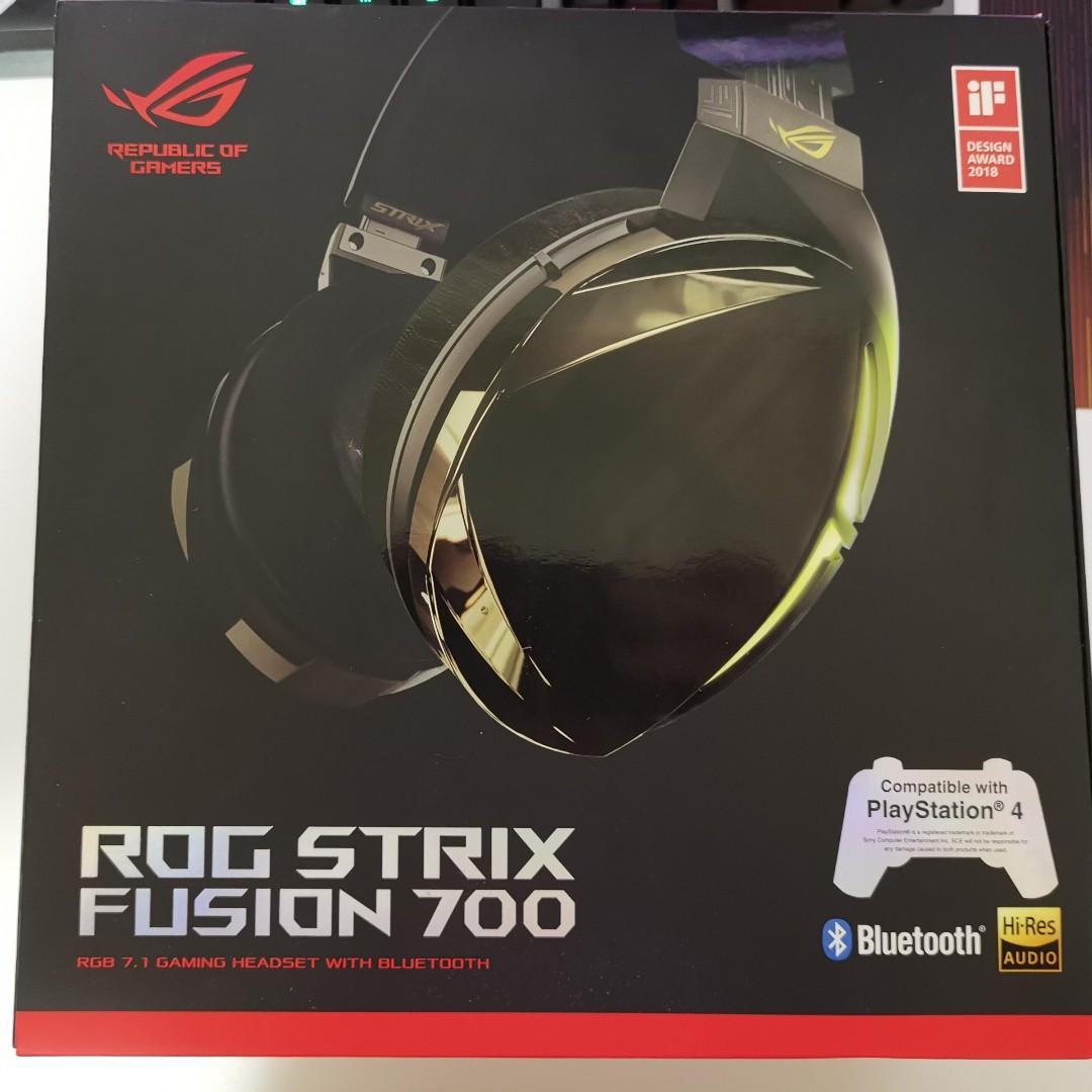 Asus Rog Strix Fusion 700 Hi Res Audio Wireless Gaming Headset Toys Games Video Gaming Gaming Accessories On Carousell