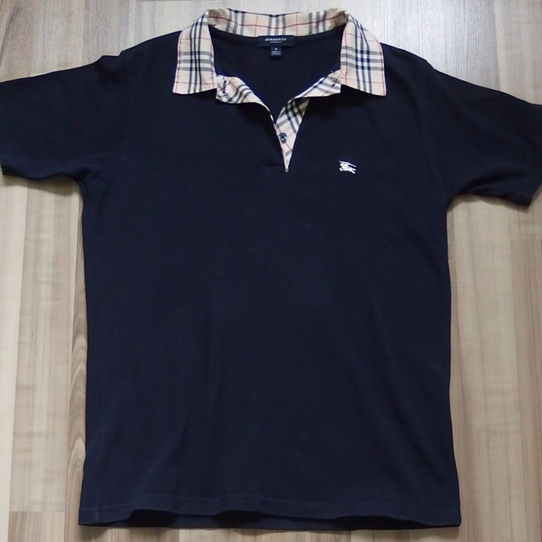 authentic burberry polo shirt