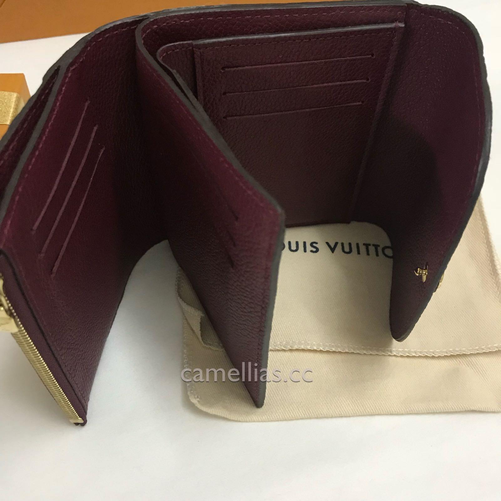 Louis Vuitton, Bags, Rare Guaranteed Authentic Louis Vuitton Ariane  Empreinte Wallet Raisin