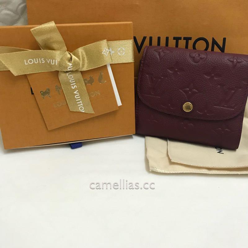 Louis Vuitton, Bags, Rare Guaranteed Authentic Louis Vuitton Ariane  Empreinte Wallet Raisin