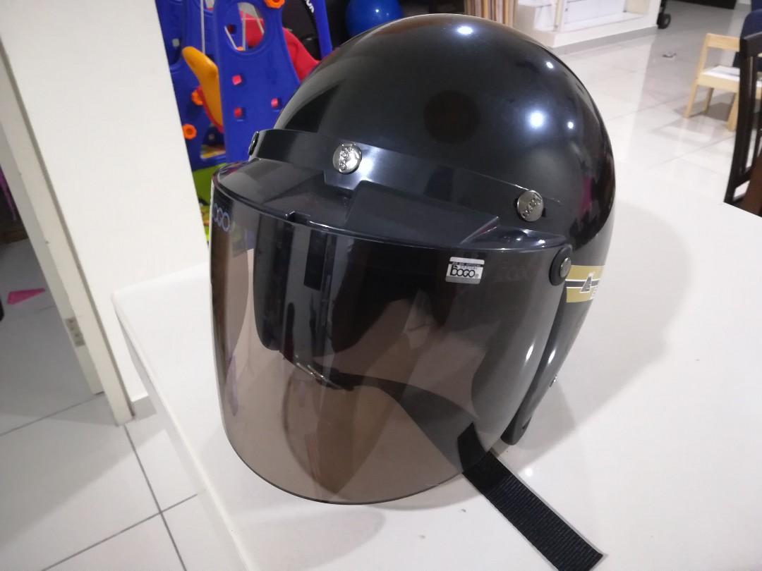 Black MS88 helmet with Bogo visor Motorbikes on Carousell