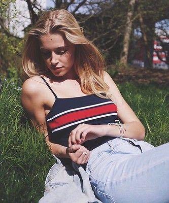 Brandy Melville Red Blue u0026 White Stripe Faye Tank, Women's Fashion, Tops,  Other Tops on Carousell