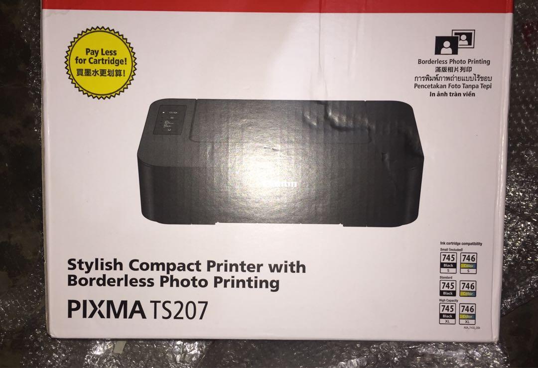 Canon PIXMA TS207 Printer (Category: Printers, Scanners & Copiers) located in Angeles City. Submitted by olshop2 (Listing ID 200423538, Image 3). Description: Used 5 times only in printing my reports. RFS: Need funds.
