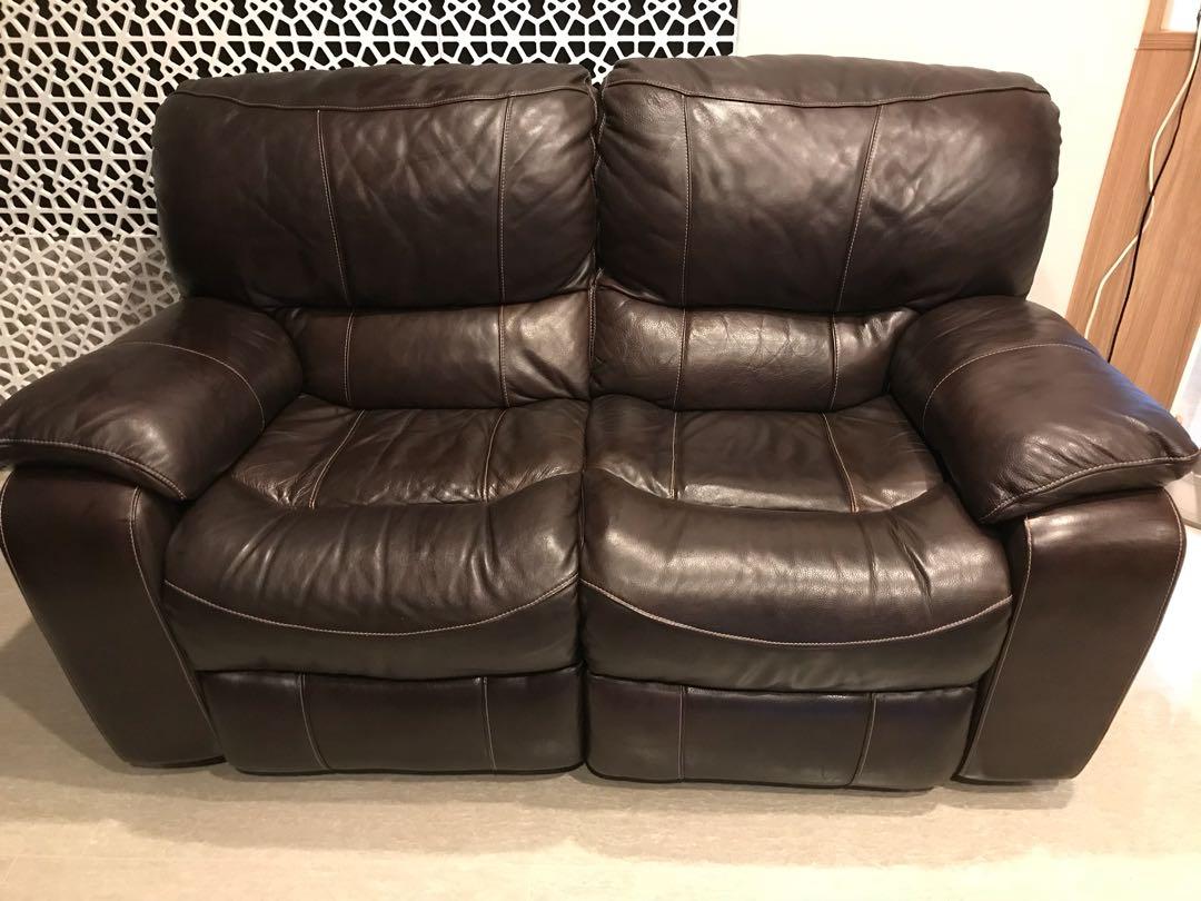 Cheers 2 seater recliner sofa, Furniture, Sofas on Carousell