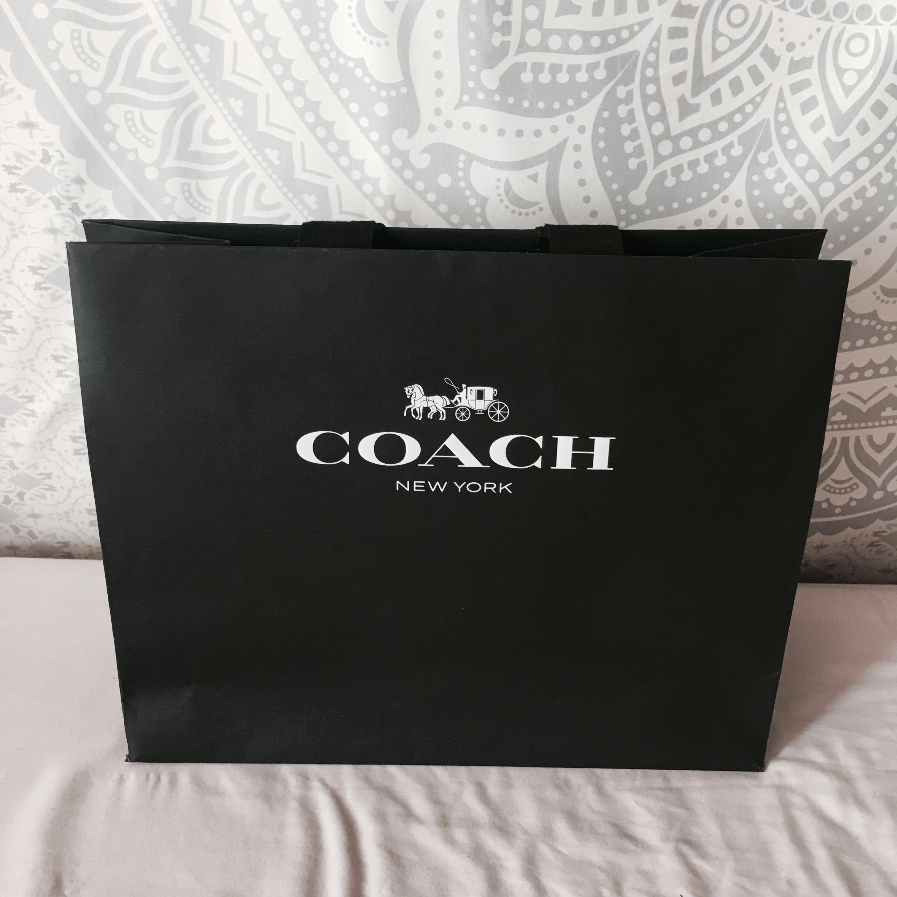 Coach Paper Bag Black blackfriday100