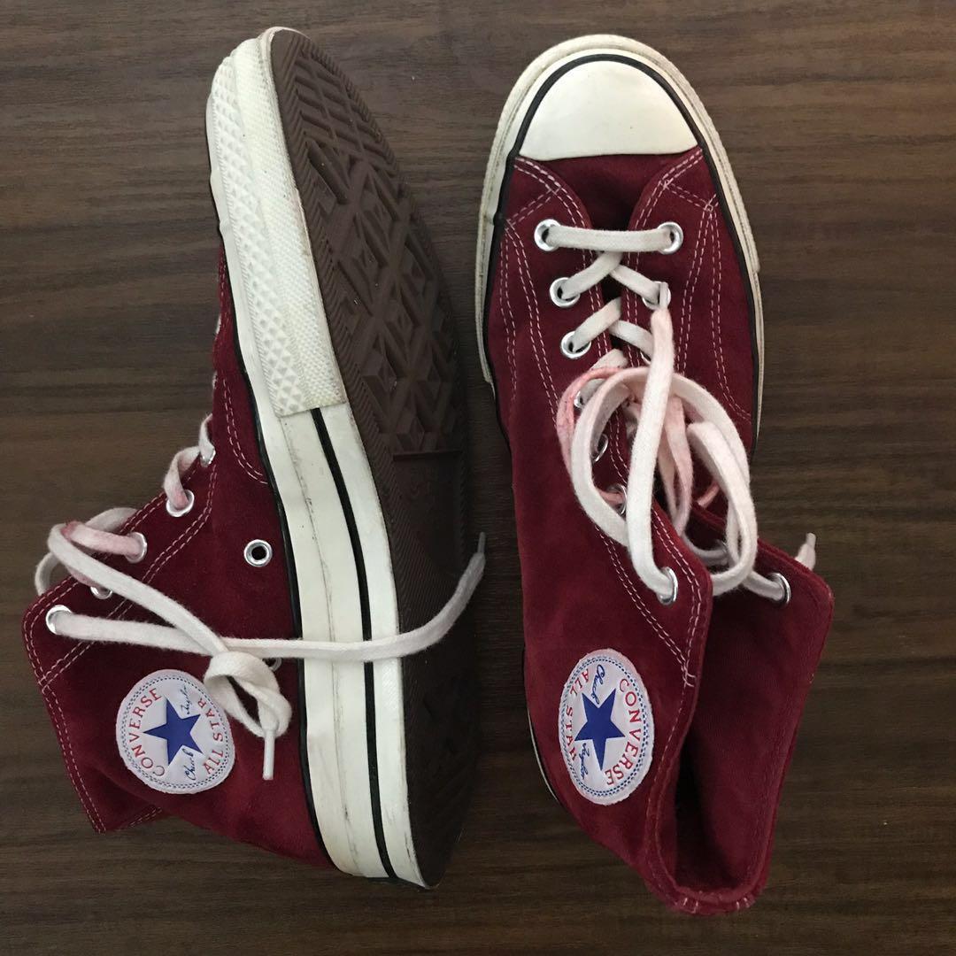 Converse Chuck Taylor 70 Hi cut Red Suede Men s UK9 US9